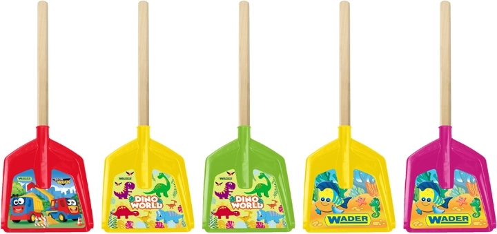 Wader κοντό φτυαράκι με ξύλινη λαβή Happy Summer