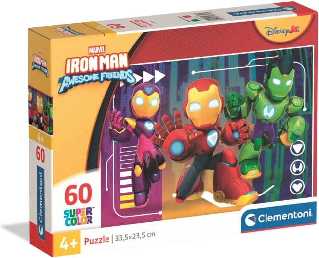 Παζλ Iron Man και καταπληκτικοί φίλοι 60 κομμάτια CLEMENTONI
