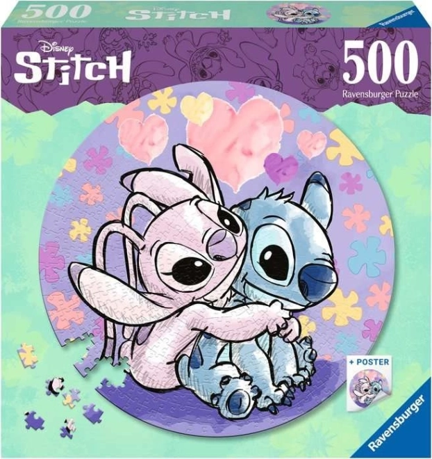 παζλ 500 κομματιών με θέμα τον Stitch από τη Ravensburger