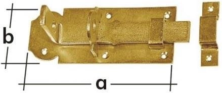 Ευθύς κλείστρο κλειδώματος 140 × 55 × 5 mm, κίτρινο γαλβανιζέ