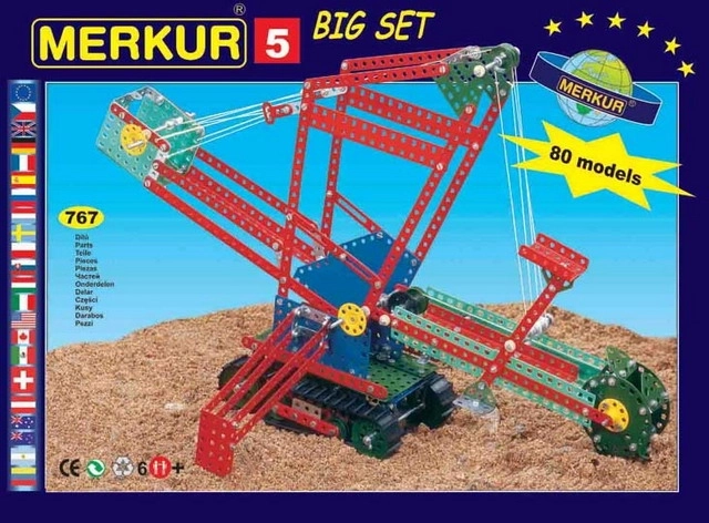 Κατασκευαστικό σετ MERKUR 5 – μεγάλο μεταλλικό σετ κατασκευών για 84 μοντέλα
