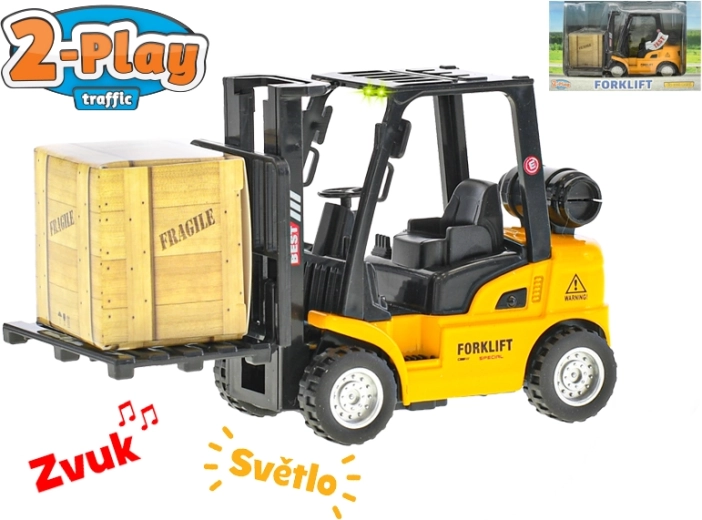 Περονοφόρο ανυψωτικό 2-Play Traffic 14 cm με φως και ήχο