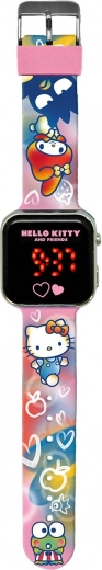 LED ρολόι με ημερολόγιο Hello Kitty
