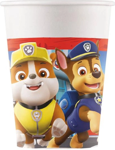 Χάρτινα ποτηράκια PAW PATROL 200 ml, 8 τεμ.