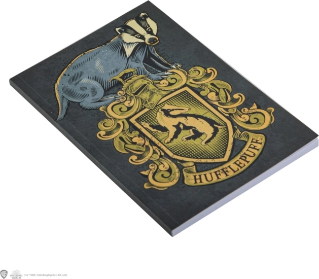 Harry Potter ριγέ μπλοκ σημειώσεων Hufflepuff