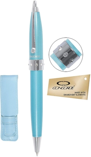 Στυλό διαρκείας CONCORDE Lady με κρυστάλλους Swarovski, μπλε
