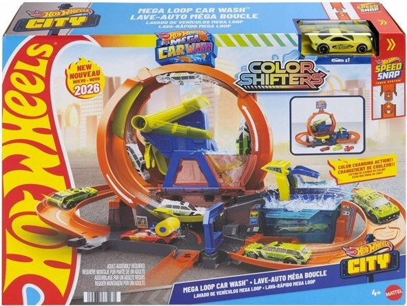 Hot Wheels City Mega πλυντήριο αυτοκινήτων με λούπα