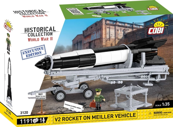 COBI Historical Collection Β΄ Παγκόσμιος Πόλεμος ρουκέτα V2 σε φορείο Meiller Executive Edition