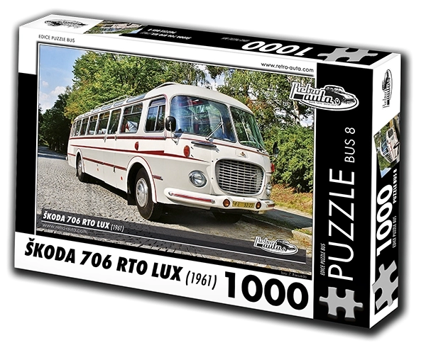 Παζλ Retro-auta Škoda 706 RTO LUX – λεωφορείο 1961, 1000 κομμάτια