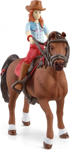 Schleich Horse Club ιππικό σετ Hannah και Cayenne με κινητή φιγούρα