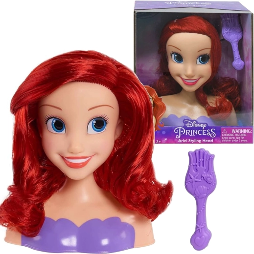 Κεφάλι χτενίσματος DISNEY Πριγκίπισσα Άριελ – Η Μικρή Γοργόνα με βούρτσα