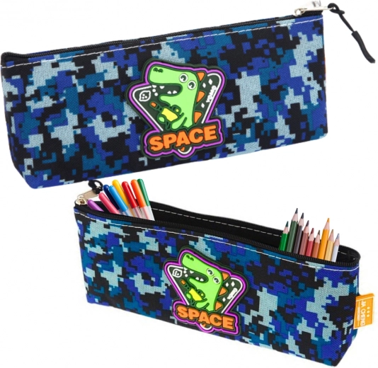 Κασετίνα Space Dino μπλε 20x8 εκ.