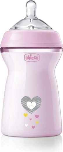 Chicco Natural Feeling αντικολικό βρεφικό μπιμπερό 330 ml για κορίτσια 6m+