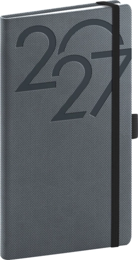 Notique τσέπης ημερολόγιο Ajax 2027 μαύρο 9 × 15,5 cm