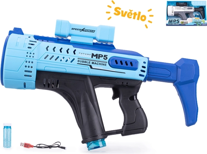 Πιστόλι για σαπουνόφουσκες MP5 με φωτεινά εφέ