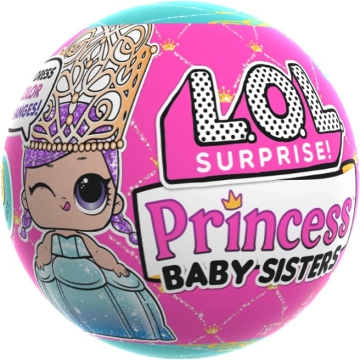 L.O.L. Surprise Princess Baby Sisters έκπληξη σε μπάλα - 1 τεμάχιο