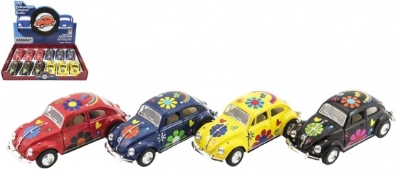 Μεταλλικό μοντέλο αυτοκινήτου KINSMART VOLKSWAGEN beetle 13 cm, pull-back (με οπισθοέλξη), 4 χρώματα