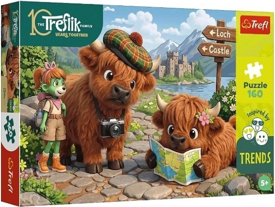 Παιδικό παζλ Trefl Kids Χαριτωμένη αγελαδίτσα 160 κομμάτια