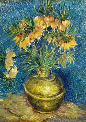 Παζλ Bluebird Crown imperial fritillaries σε χάλκινο βάζο 1000 κομμάτια