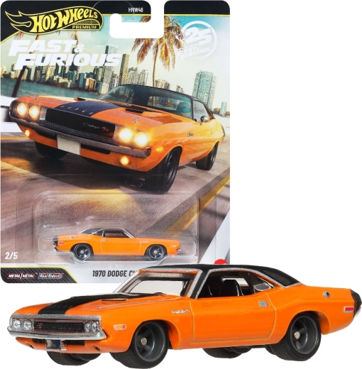 Hot Wheels Premium Fast & Furious 1970 Dodge Challenger R/T - 1 τεμάχιο
