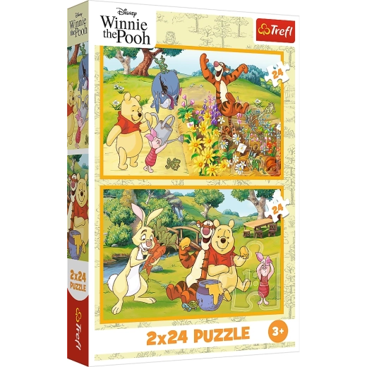 Παζλ 2x24 Disney Winnie the Pooh - Μια μέρα στον κήπο