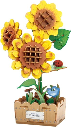 2Kids Toys 3D ξύλινο παζλ/κατασκευή Ηλίανθος