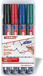 Μαρκαδόροι λευκού πίνακα Edding 250 – σετ 4 τεμ.