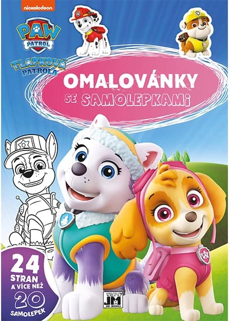 Βιβλίο ζωγραφικής A4 με αυτοκόλλητα PAW PATROL
