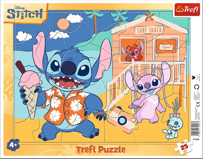 Trefl παζλ χαρούμενος Stitch 25 κομμάτια