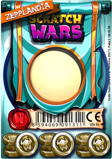 Scratch Wars ξυστή κάρτα όπλου από τη σειρά Zepplandia