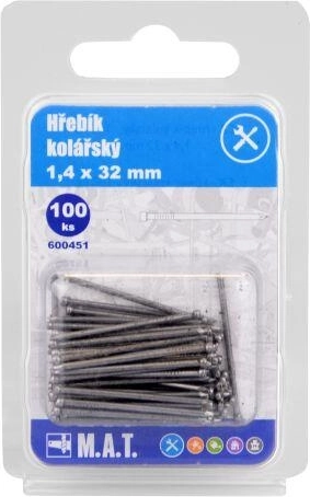 Κολαροποιητικά καρφιά 32 × 1,4 mm, 100 τεμ.