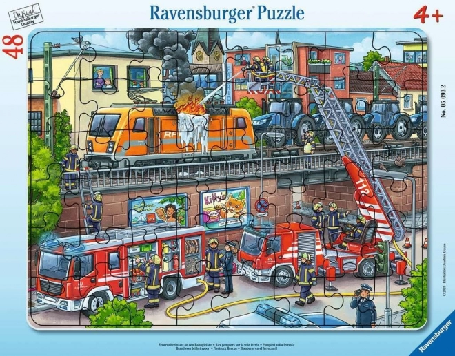 Παζλ RAVENSBURGER Πυροσβέστες σε δράση 48 κομμάτια