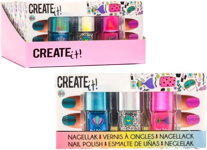 CREATE IT! βερνίκι νυχιών Mermaid - 3 τεμάχια