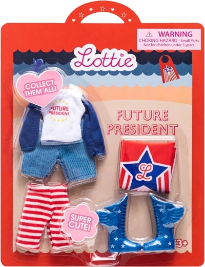 Σετ ρούχων Lottie «Πρόεδρος» για κούκλες