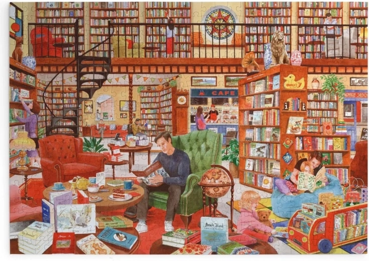Παζλ House of Puzzles Διάβασμα με τσάι, 500 κομμάτια