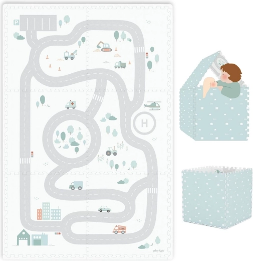 Play&Go tiloo eevaa παιδικό χαλάκι παιχνιδιού και σπιτάκι road