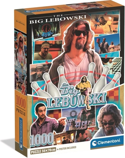 Παζλ Clementoni Καλτ ταινίες: The Big Lebowski 1000 κομμάτια