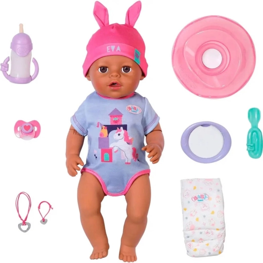 Κούκλα BABY born Eva Click & Play 43 cm με μαγικό χέρι και αξεσουάρ