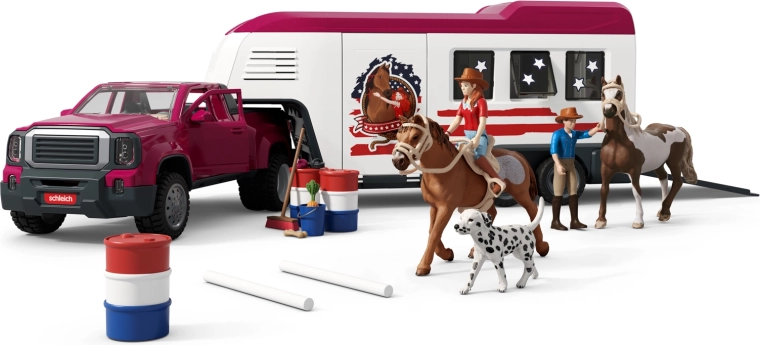 Schleich Horse Club αυτοκίνητο Lakeside με τρέιλερ για άλογα