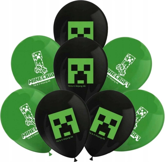 Procos φουσκωτά μπαλόνια Minecraft 28 cm (8 τεμ.)