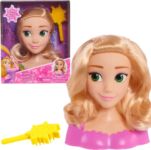Κεφάλι κομμώσεων και styling μαλλιών Disney Πριγκίπισσα Ραπουνζέλ με βούρτσα