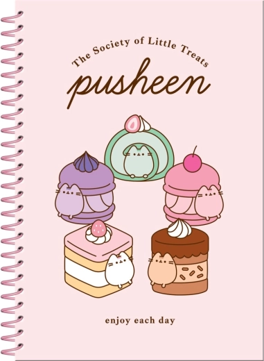 Σετ Pusheen – σπιράλ μπλοκ και αυτοκόλλητα