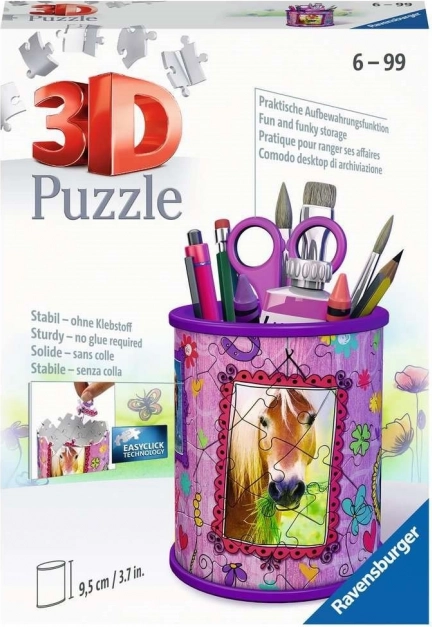 RAVENSBURGER 3D παζλ βάση για μολύβια – άλογο, 57 κομμάτια