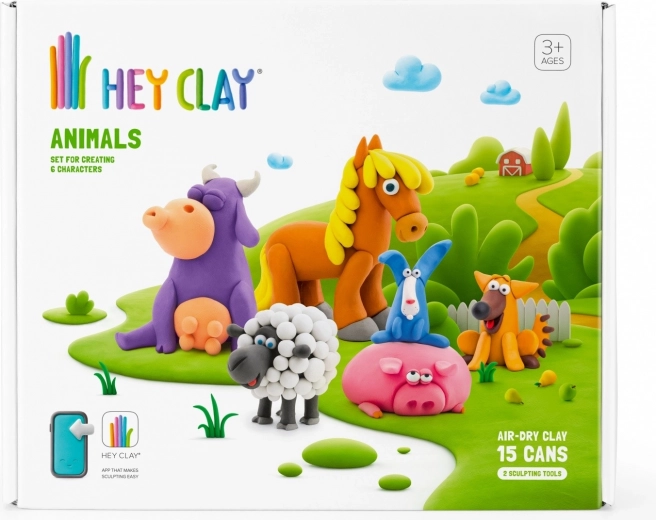 Hey Clay Ζωάκια – δημιουργικός αφρώδης πηλός μοντελοποίησης για παιδιά 3+