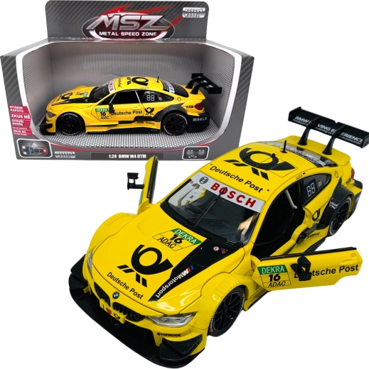 Μεταλλικό μοντέλο BMW M4 DTM 1:24 κίτρινο