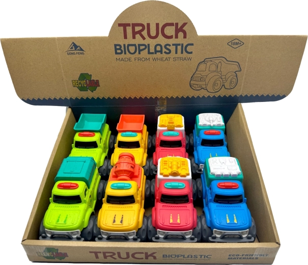 Μίνι φορτηγό Bioplastic Truck 11 cm – διάφορα είδη