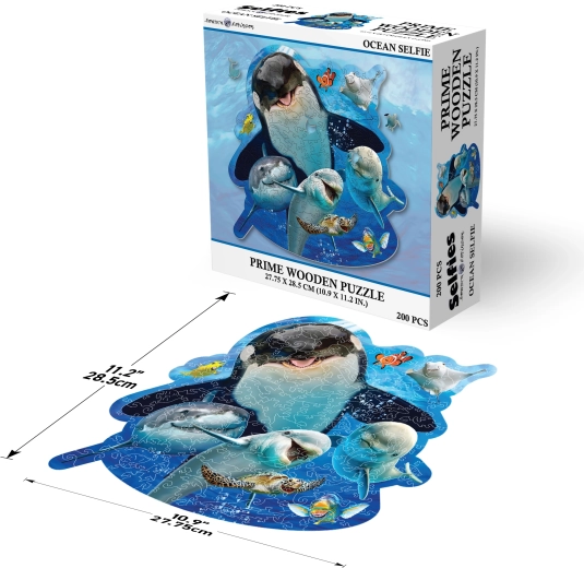 Ξύλινο παζλ Prime 3D Selfie από τον ωκεανό 200 κομμάτια