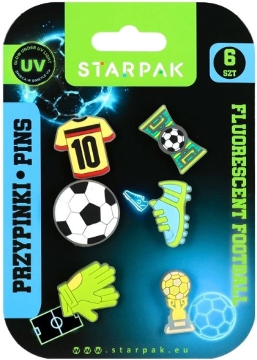 Λαστιχένια σήματα Football fluo - 6 τεμάχια