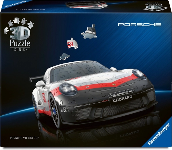 3D παζλ Porsche 911 GT3 Cup με λειτουργικούς τροχούς