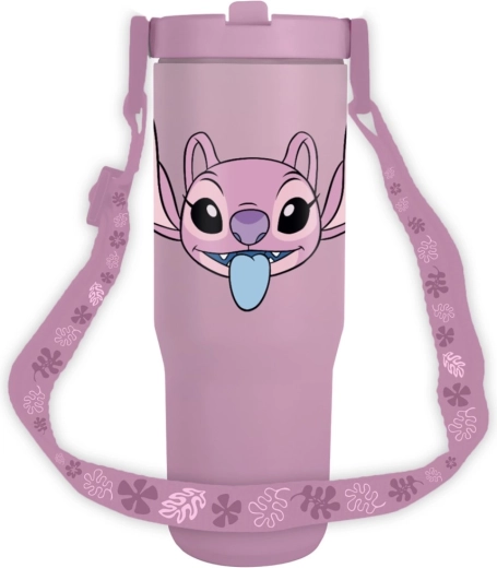 Ταξιδιωτική κούπα με λουράκι Lilo & Stitch Angel